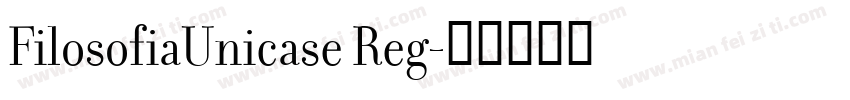 FilosofiaUnicase Reg字体转换